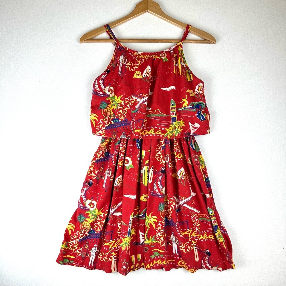 Polo Ralph Lauren Vintage Hawaiian Print Tank Dress